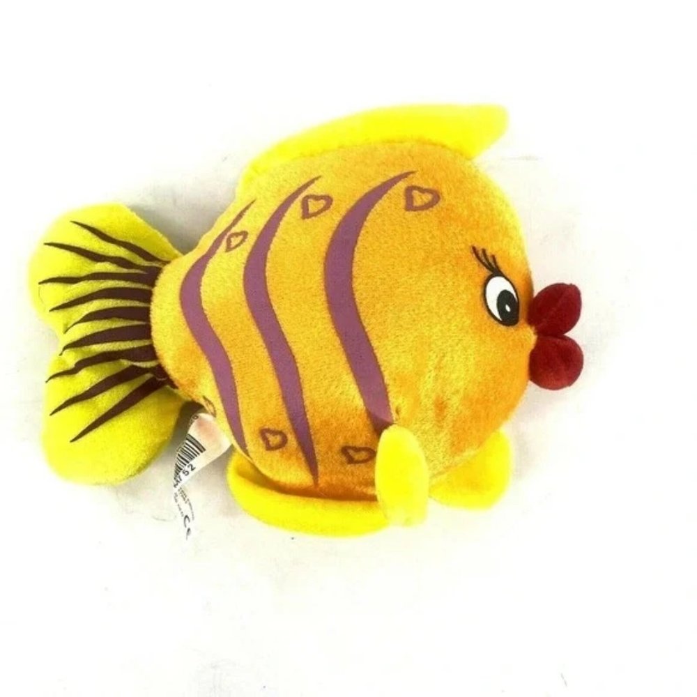 Blowfish Plush Stuffed Animal Orange Yellow Purple Red Lips 8" Hangs